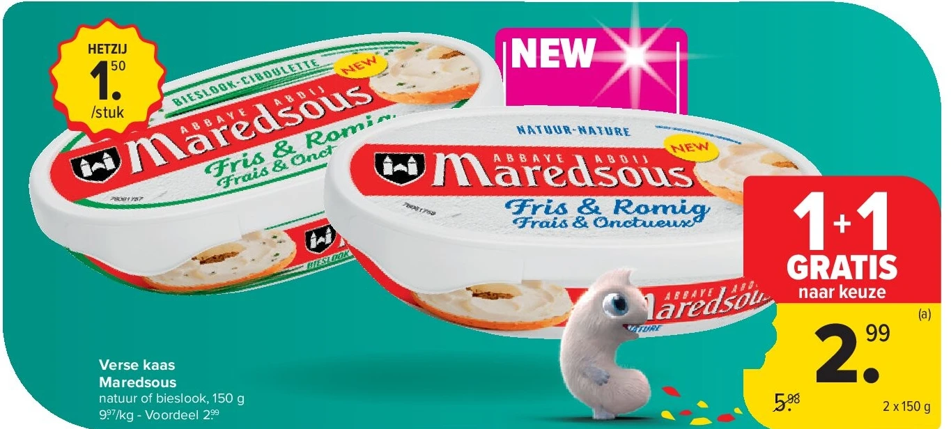 Verse kaas Maredsous