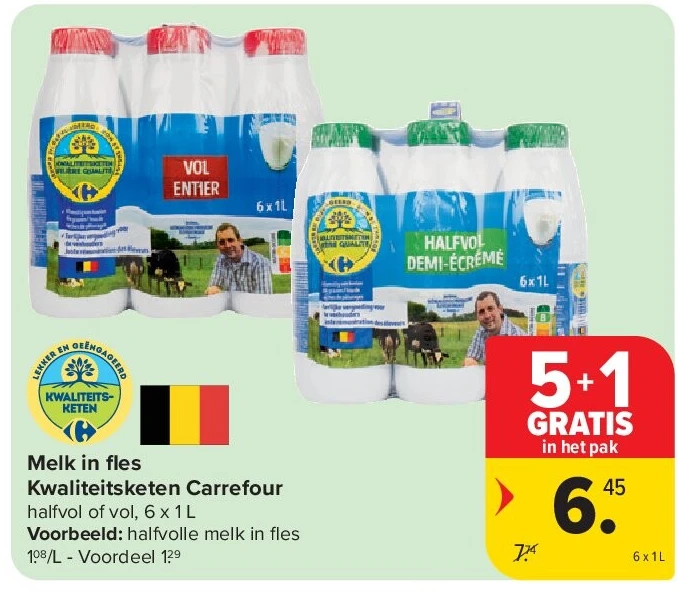Melk in fl es Kwaliteitsketen Carrefour