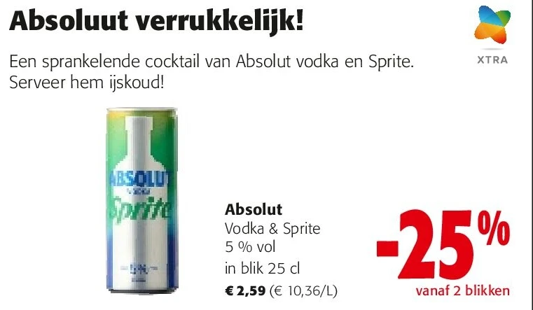 Absolut Vodka & Sprite