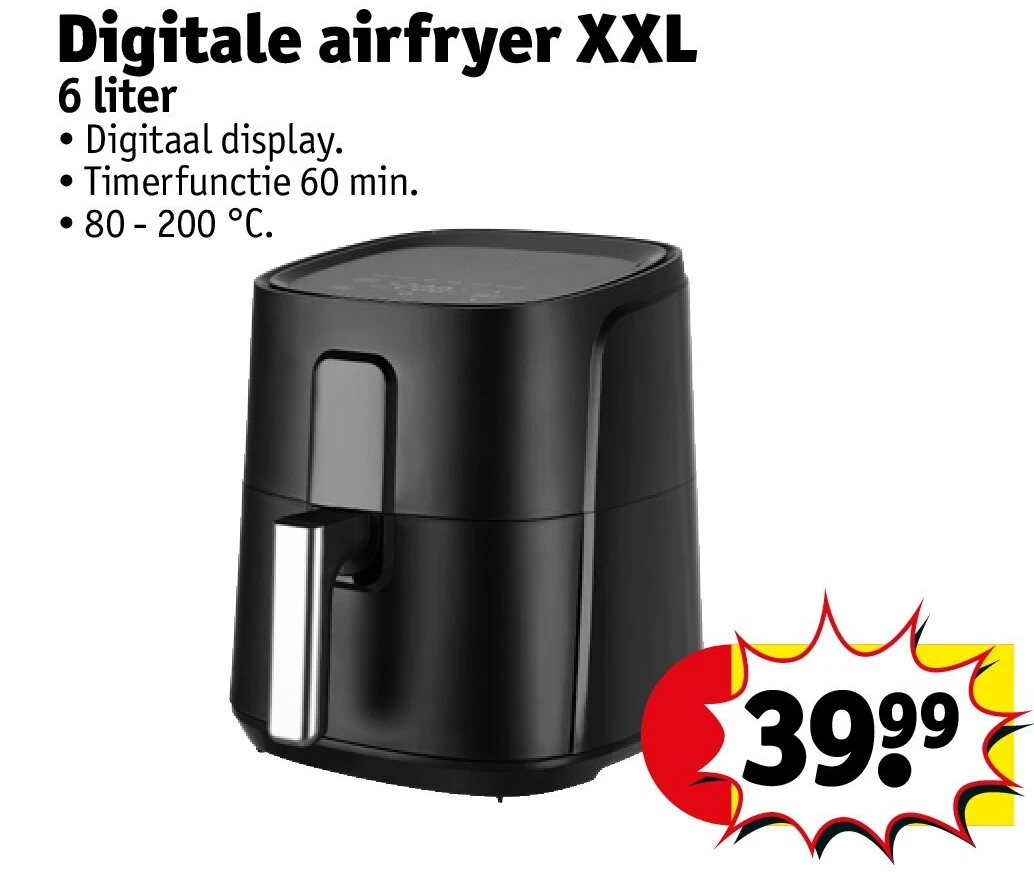 Digitale airfryer XXL