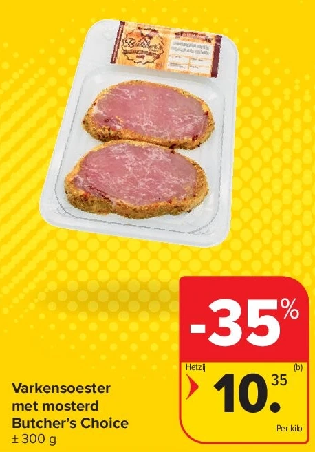 Varkensoester met mosterd Butcher’s Choice