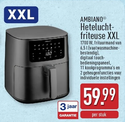 Heteluchtfriteuse XXL