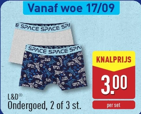 Ondergoed, 2of 3st.