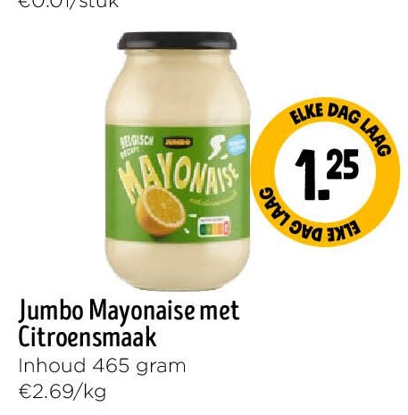 Jumbo Mayonaise met Citroensmaak