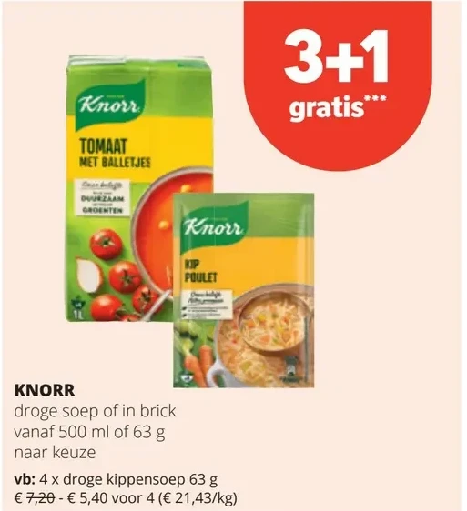 KNORR droge kippensoep 63 g