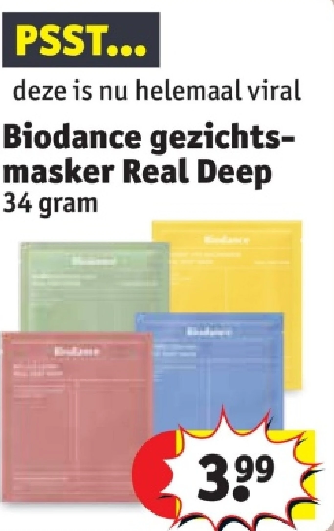 Biodance gezichtsmasker Real Deep