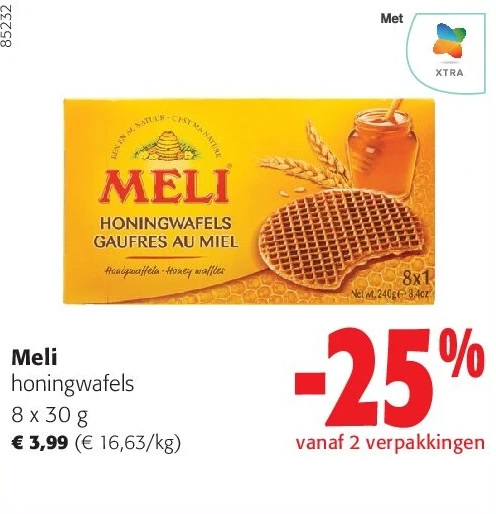 Meli honingwafels 8 x 3