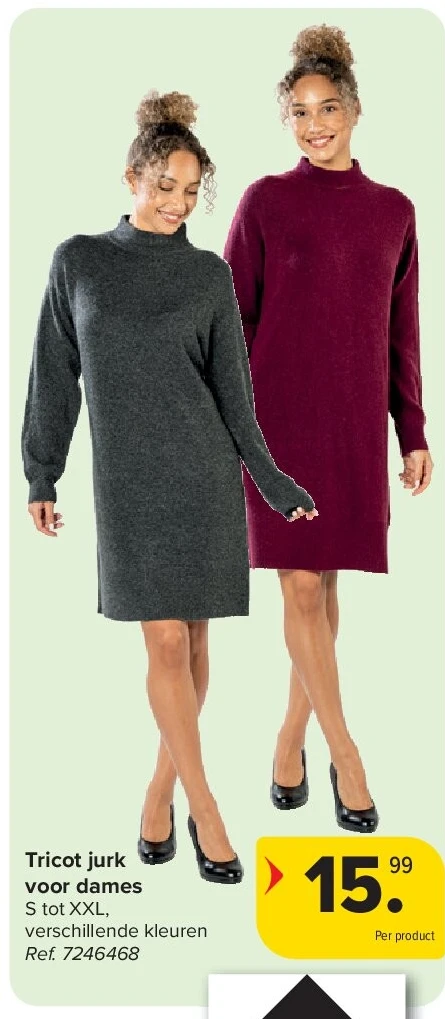 Tricot jurk voor dames