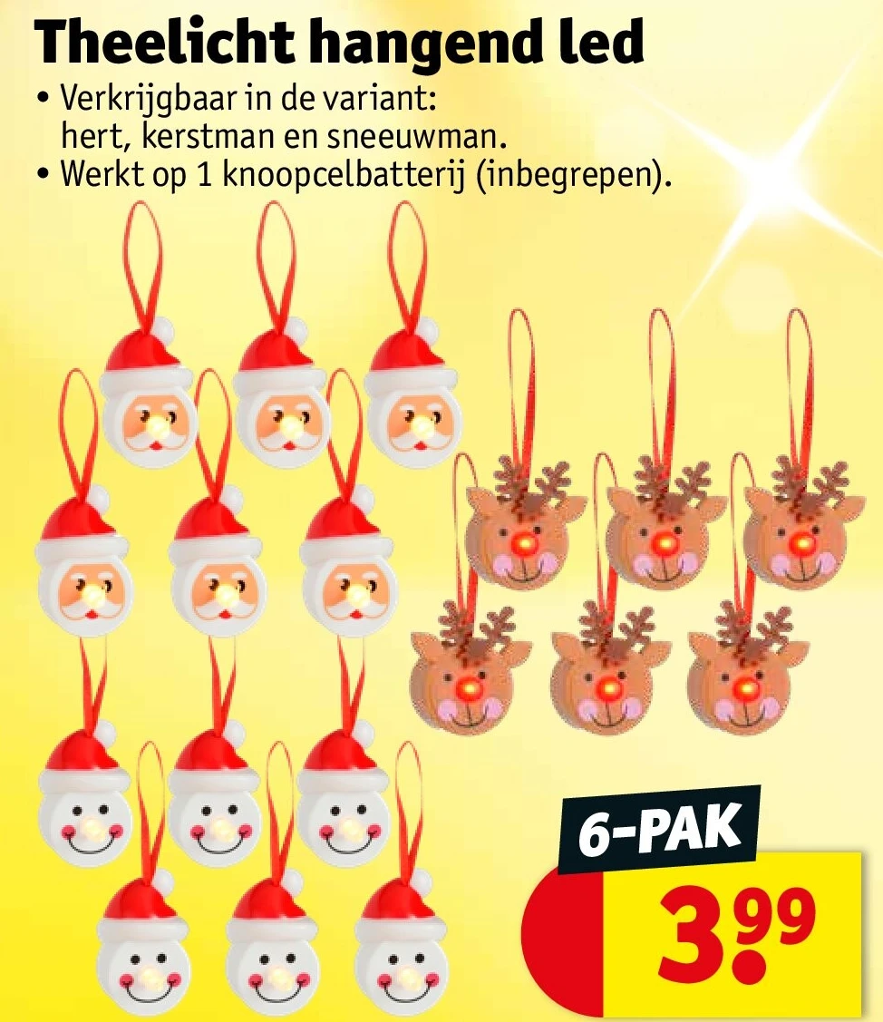 Theelicht hangend led