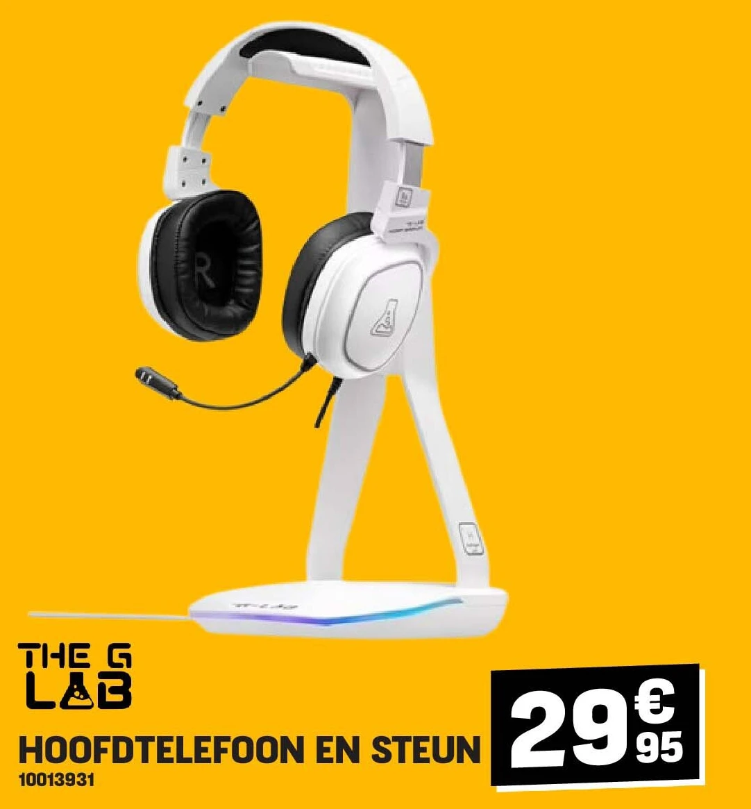 HOOFDTELEFOON EN STEUN