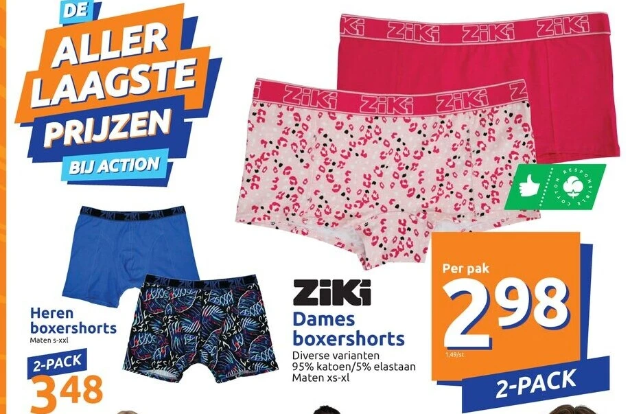 Dames boxershorts