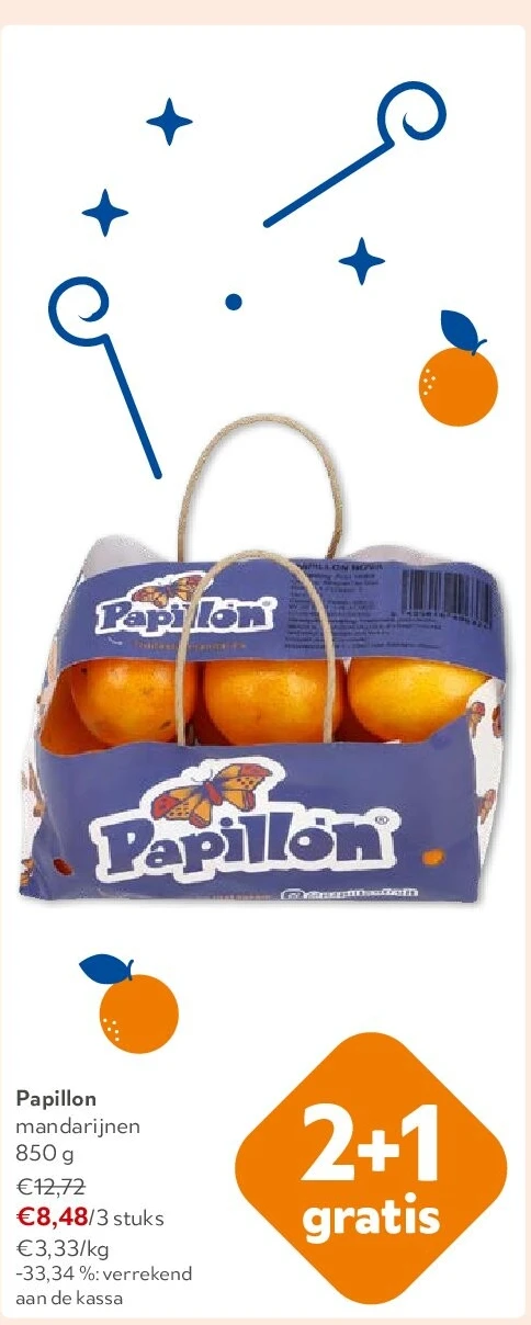 Papillon mandarijnen 850 g