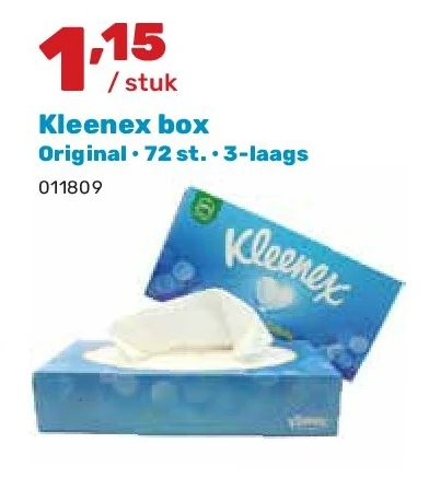 Kleenex box Original • 72 st. • 3-laags