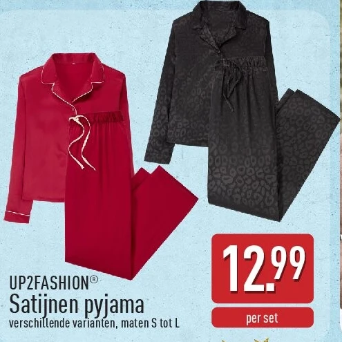 Satijnen pyjama