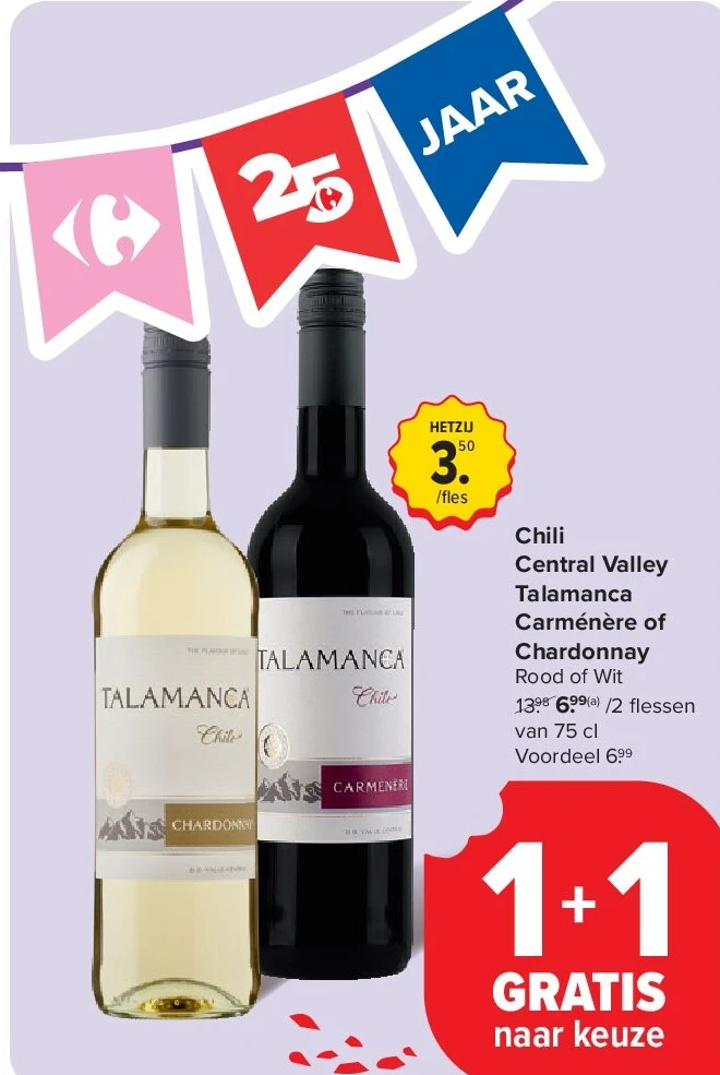 Chili Central Valley Talamanca Carménère of Chardonnay