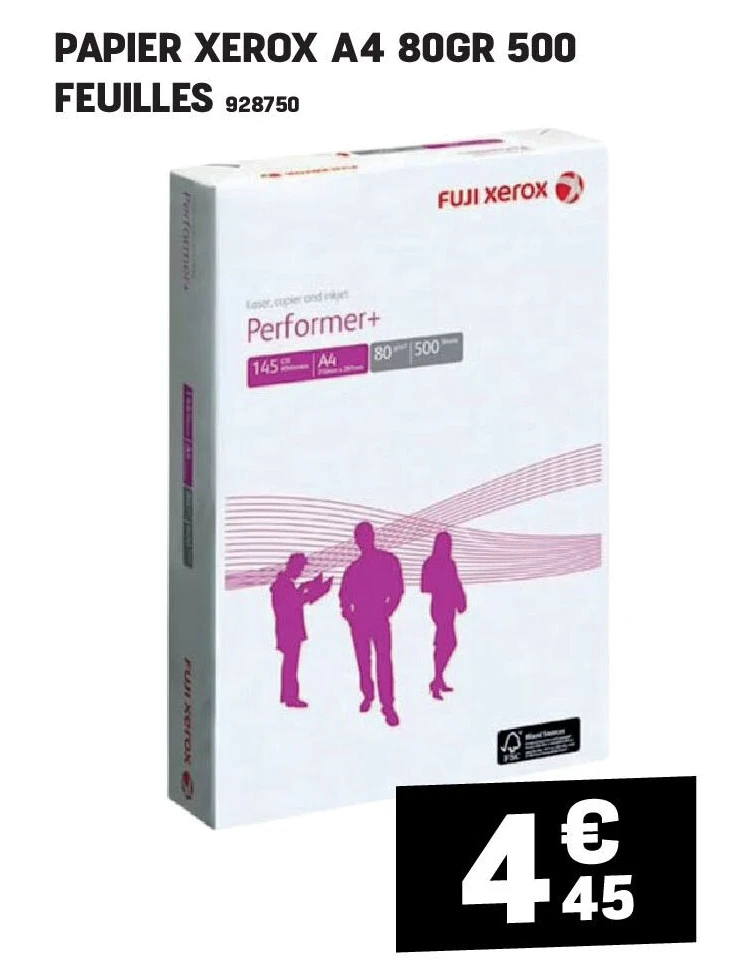 PAPIER XEROX A4 80GR 500 FEUILLES