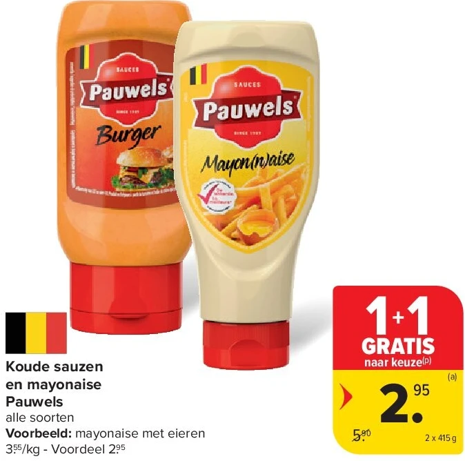 Koude sauzen en mayonaise Pauwels