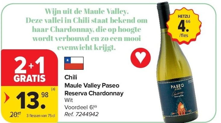 Chili Maule Valley Paseo Reserva Chardonnay