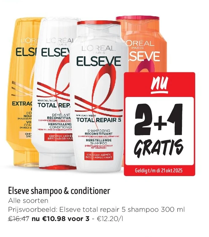 Elseve shampoo & conditioner