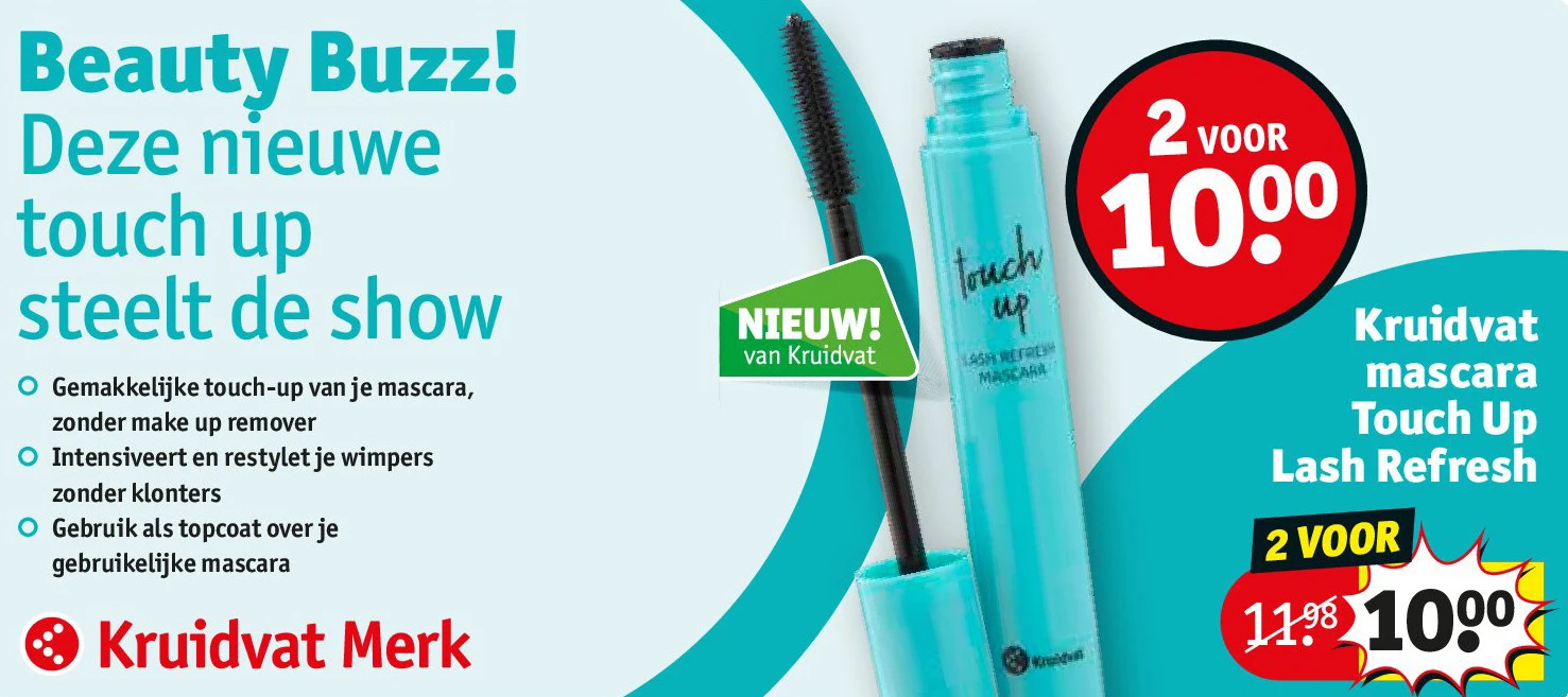 Kruidvat mascara Touch Up Lash Refresh