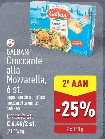 Croccante alla Mozzarella, 6st.