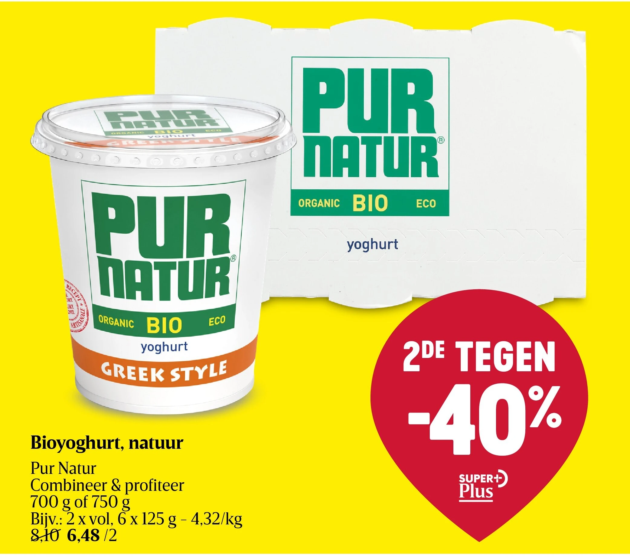 Bioyoghurt, natuur