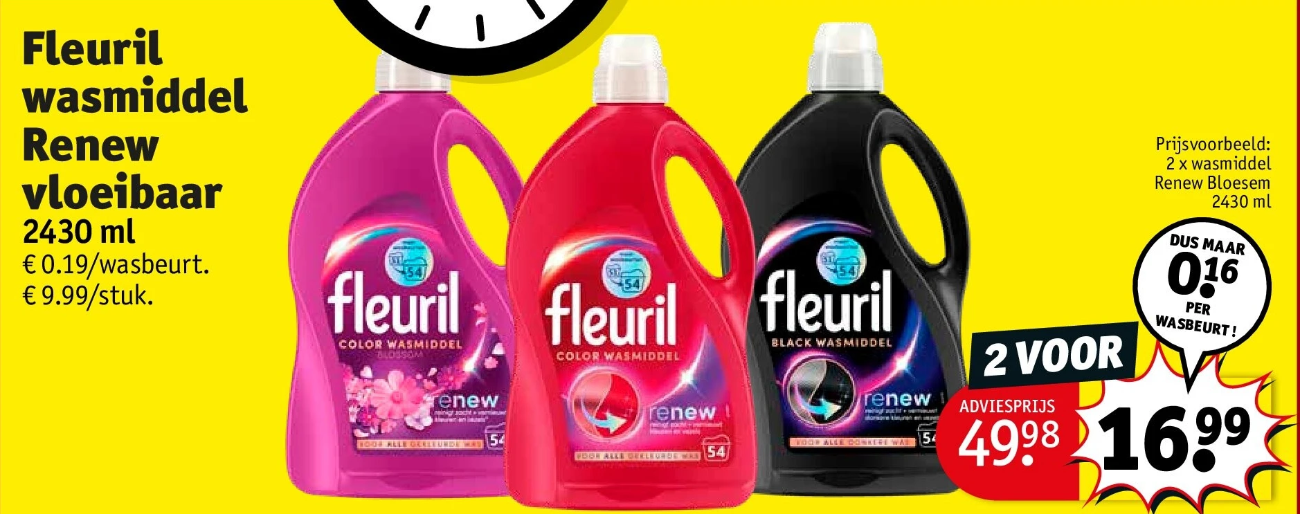 Fleuril wasmiddel Renew vloeibaar