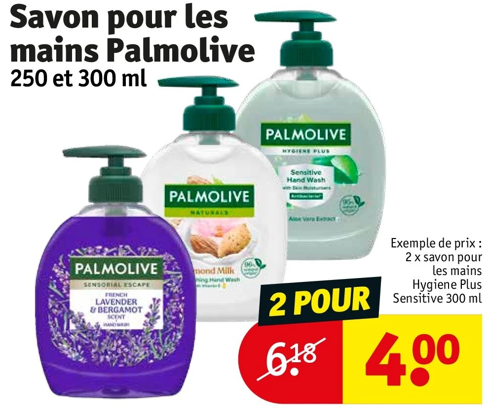 Savon pour les mains Palmolive 2 POUR