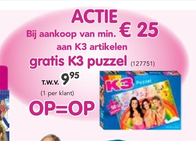 gratis K3 puzzel
