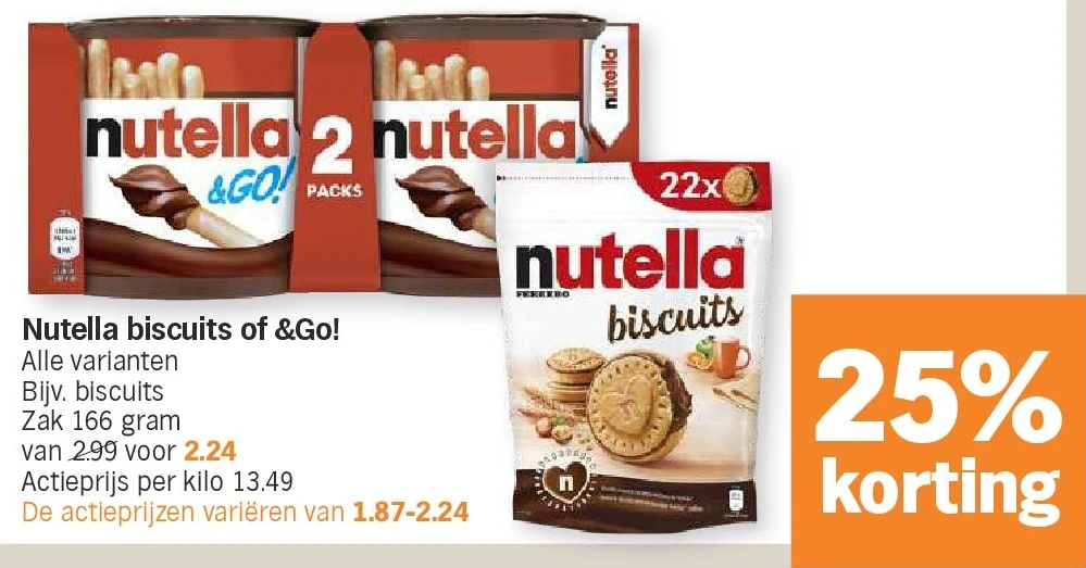 Nutella biscuits of &Go!