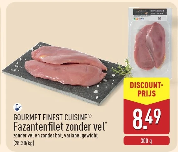 Fazantenfilet zonder vel