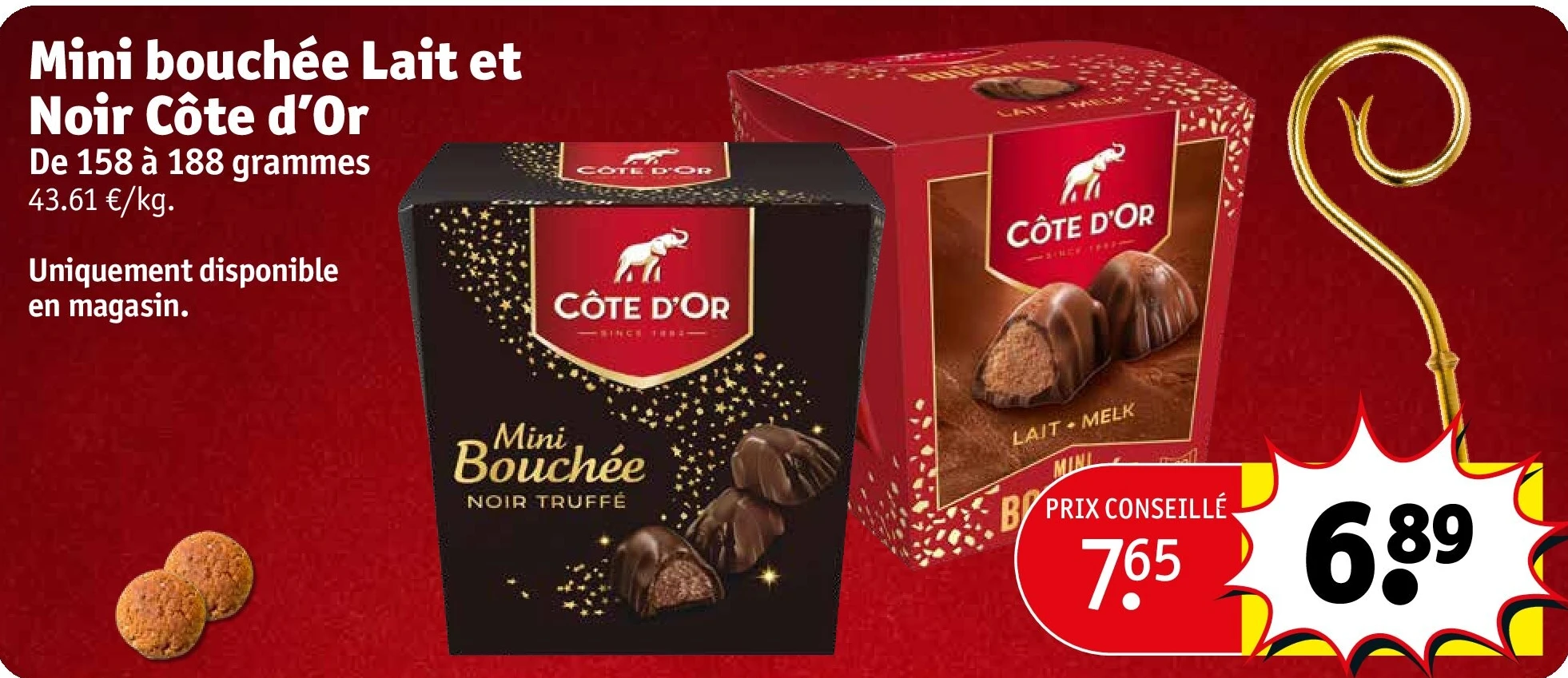 Mini bouchée Lait et Noir Côte d’Or