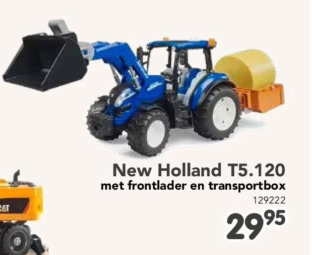 New Holland T5.120 met frontlader en transportbox