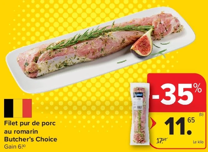 Filet pur de porc au romarin Butcher’s Choice