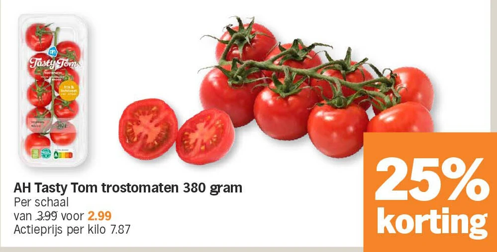 AH Tasty Tom trostomaten 380 gram