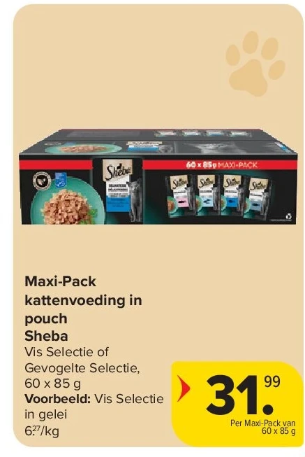 Maxi-Pack kattenvoeding in pouch Sheba