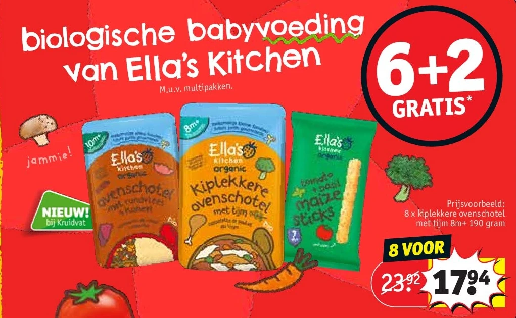 8 x kiplekkere ovenschotel met tijm 8m+ 190 gram