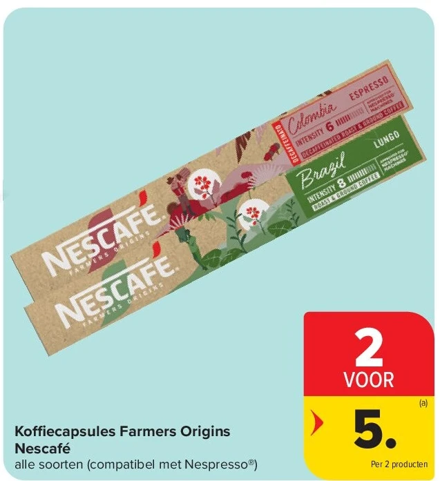 Koffiecapsules Farmers Origins Nescafé