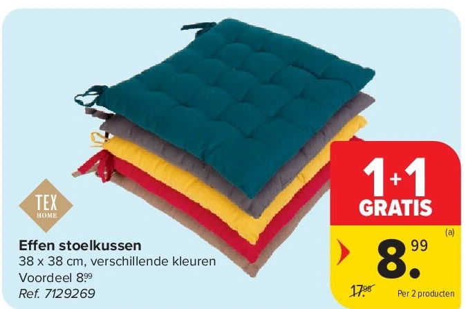 Effen stoelkussen