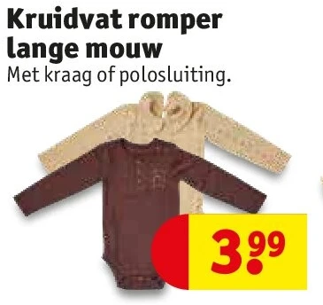 Kruidvat romper lange mouw