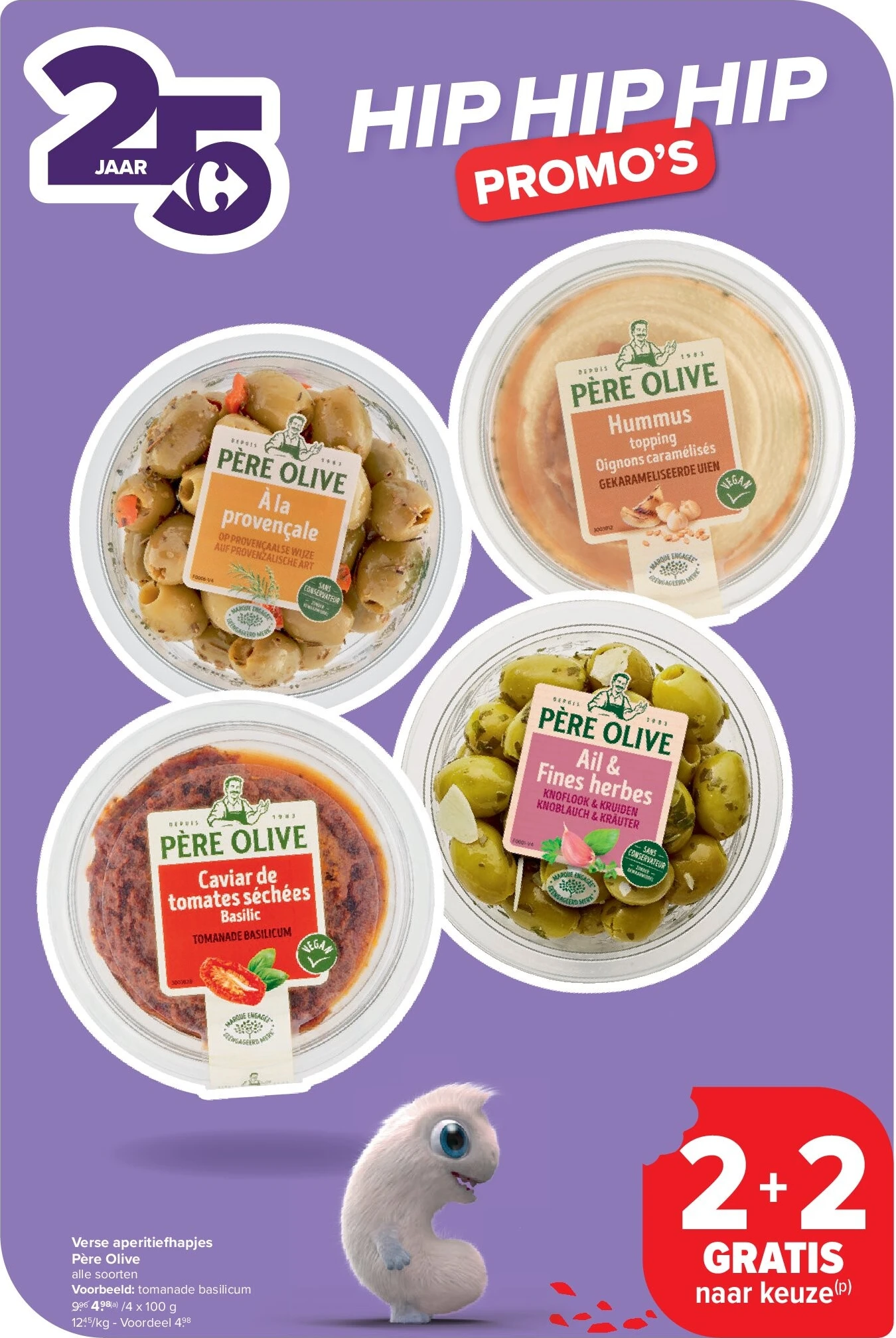 Verse aperitiefhapjes Père Olive