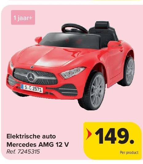 Elektrische auto Mercedes AMG 12 V