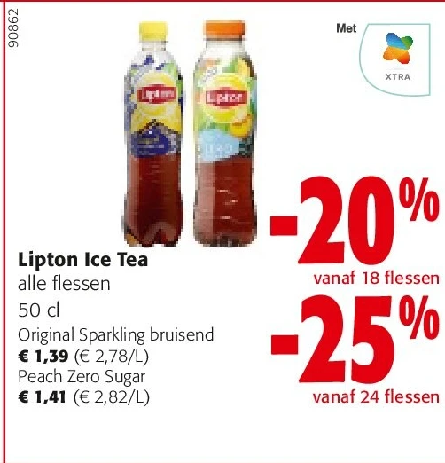 Lipton Ice Tea Original Sparkling bruisend