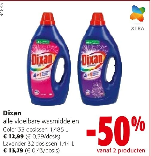 Dixan Color 33 dosissen 1,485 L