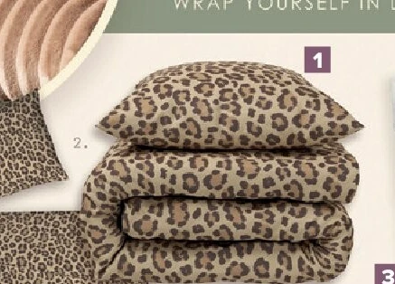 Dekbedovertrek + 1 sloop Luipaard