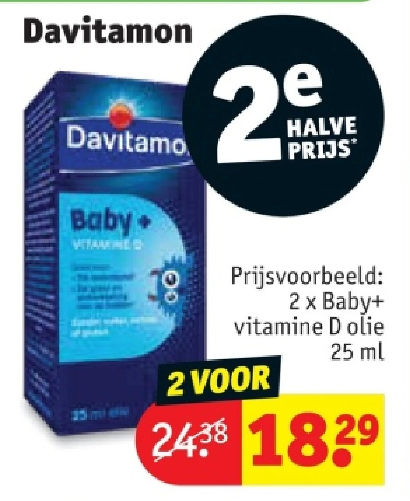 2 x Baby+ vitamine D olie 25 ml