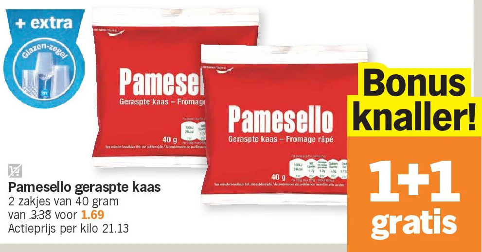 Pamesello geraspte kaas