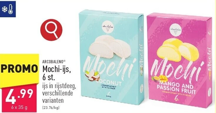 Mochi-ijs, 6 st.