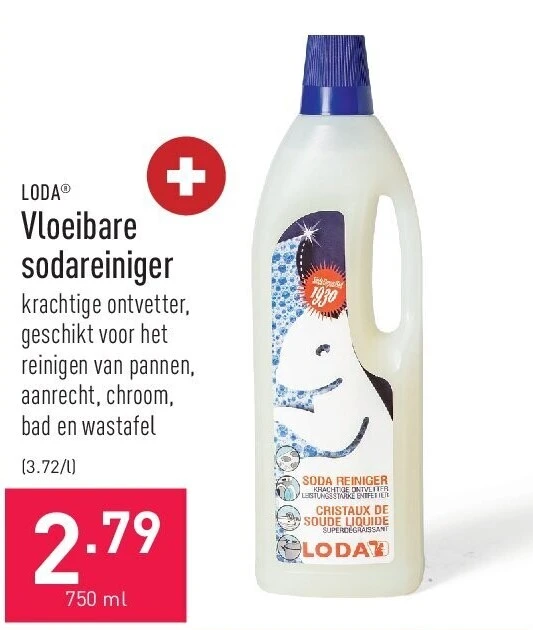 Vloeibare sodareiniger