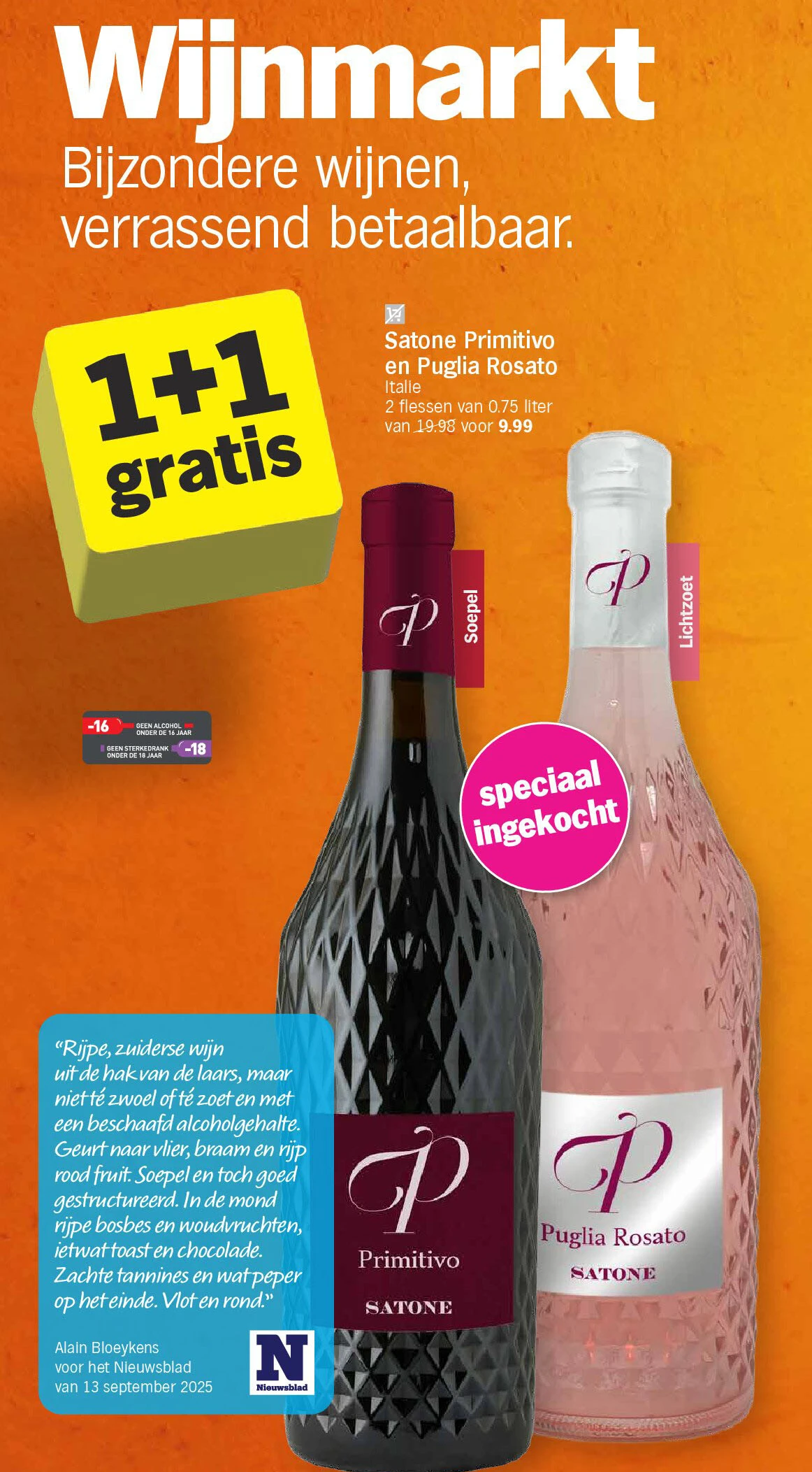 Satone Primitivo en Puglia Rosato